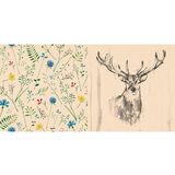 PAPSTAR motiv-servietten "Deer", 330 x 330 mm, natur