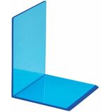 MAUL Buchstützen aus Acryl, Neon, transparent-blau
