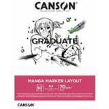 CANSON studienblock GRADUATE manga Marker Layout, din A3