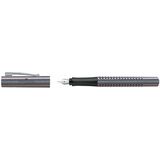 FABER-CASTELL Fllhalter grip Edition Glam, silber, F
