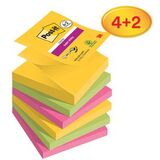 Post-it haftnotizen Super sticky Z-Notes, 76 x 76 mm, 4+2