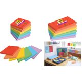 Post-it haftnotizen Super sticky Notes, 127 x 76 mm, Playful