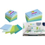 Post-it haftnotizen Super sticky Notes, 127 x 76 mm, Oasis