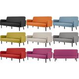 PAPERFLOW 3-Sitzer sofa LISBOA, Kunstlederbezug, orange