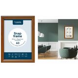 EUROPEL plakatrahmen Premium, din A4, 25 mm, Holzoptik