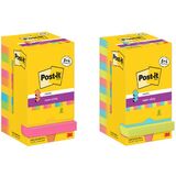 Post-it super Sticky z-notes Haftnotizen, 76 x 76 mm, 8+4