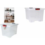 EDA aufbewahrungsbox CLiPSTOCK, 45 Liter, PP, transparent