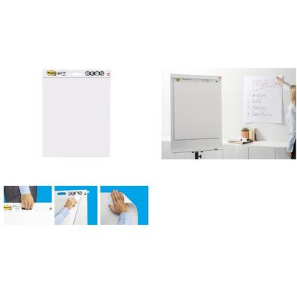 Post-it Meeting Charts Block, 635 x 762 mm, wei, 2+1 gratis