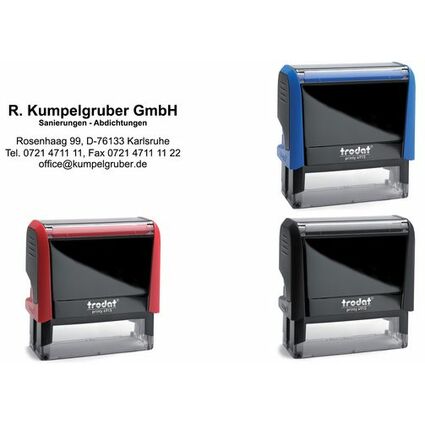 trodat Textstempelautomat Printy 4915 4.0, 7-zeilig, rot