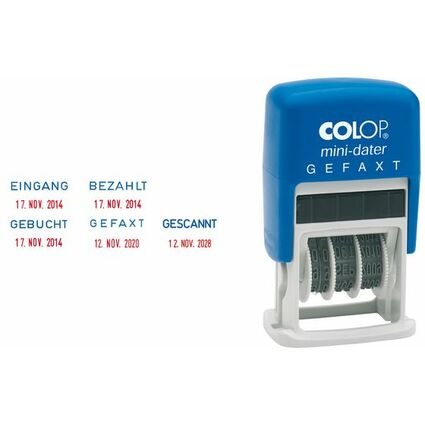 COLOP Datumstempel Mini Dater S160 L6 "GESCANNT"