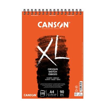 CANSON Skizzen- und Studienblock "XL", DIN A2, 90 g/qm