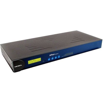 MOXA 19" Industrial Ethernet Serial Device Server, 16 Port