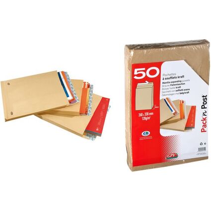 <small>GPV Faltenversandtaschen C4 229 x 324 mm Gewicht: 120 g (39750)</small>