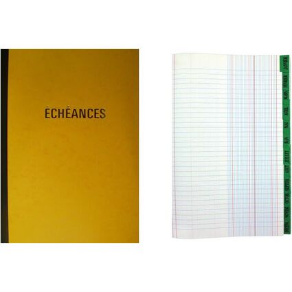 ELVE Cahier piqre "Echances", 217 x 170 mm vertical