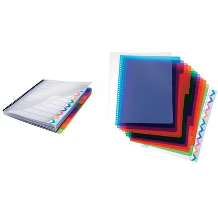 GBC Kunststoff-Register PolyDividers, DIN A4, PP, 5-teilig