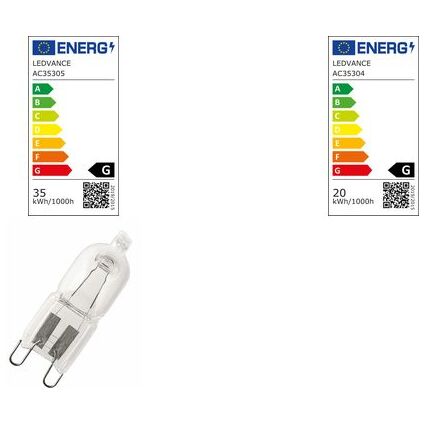 LEDVANCE Halogenlampe HALOPIN PRO, klar, 20 Watt, G9