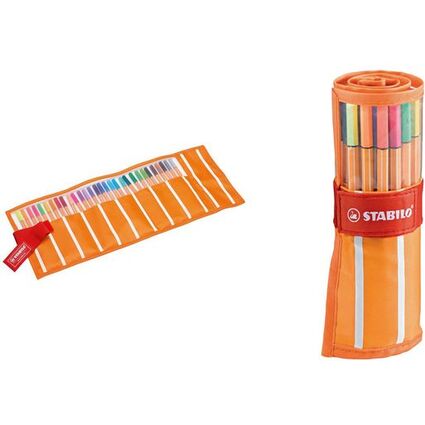 STABILO Fineliner point 88-30er Rollerset orange-weiß