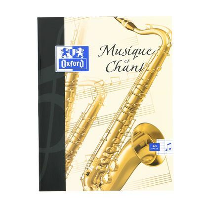 Oxford Cahier de musique et chant, 170 x 220 mm, sys