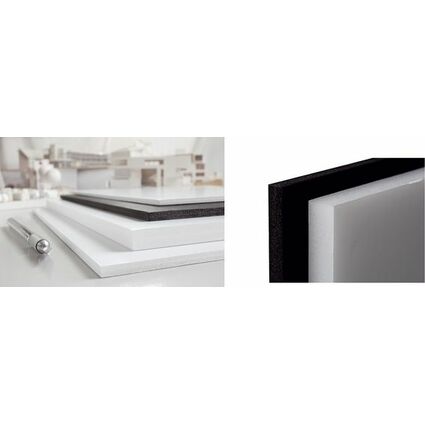 transotype Foam Board, 700 x 1.000 mm, schwarz, 5 mm