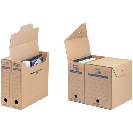 ELBA Archiv-Schachtel tric System, naturbraun, mit Greifloch