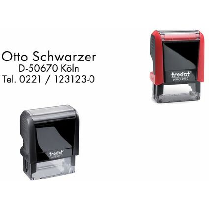 <small>trodat Textstempelautomat Printy 4910 4.0 3-zeilig schwarz (53536)</small>