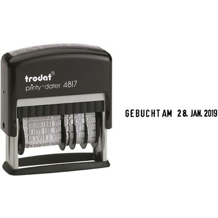 trodat Wortbandstempel Printy Dater 4817, mit Datum, SB-