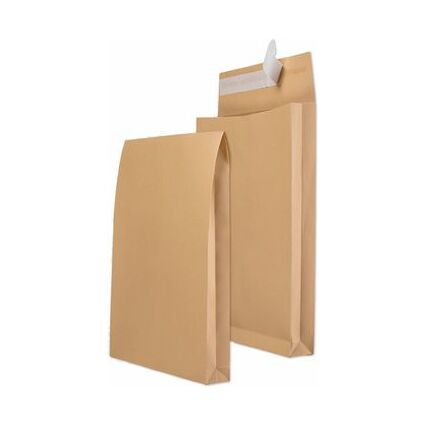 MAILmedia Faltenversandtasche E4, ohne Fenster, braun
