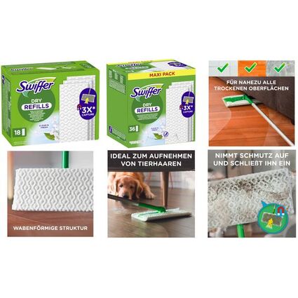 Swiffer Trocken-Bodenwischtcher mit Febrezeduft, 72er Pack