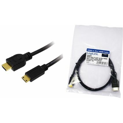 LogiLink HDMI Kabel, A-Stecker - C-Stecker Mini, 2,0 m