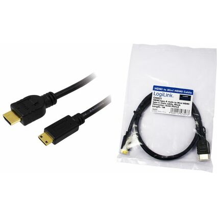 LogiLink HDMI Kabel, A-Stecker - C-Stecker Mini, 1,5 m