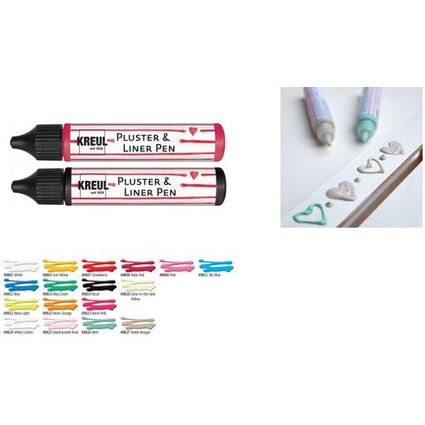 KREUL Pluster & Liner Pen, 29 ml, himmelblau