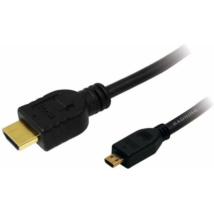 LogiLink HDMI Kabel, A-Stecker - D-Stecker Micro, 1,5 m