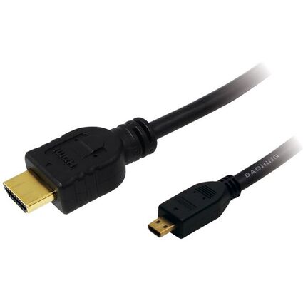 LogiLink HDMI Kabel, A-Stecker - D-Stecker Micro, 2,0 m