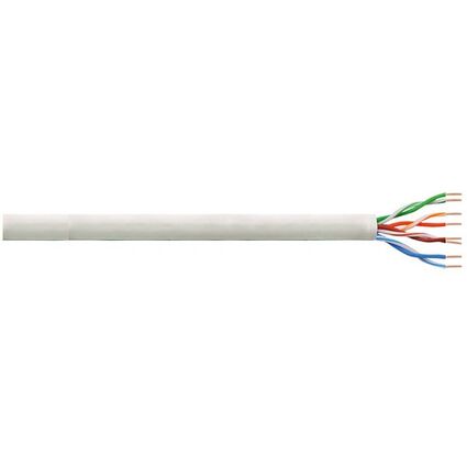 LogiLink Patchkabel, Kat. 6, U/UTP, 100 m, lichtgrau