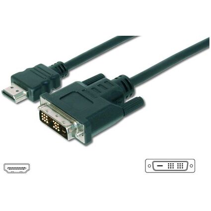 DIGITUS HDMI - DVI-D 18+1 Monitorkabel, 2,0 m