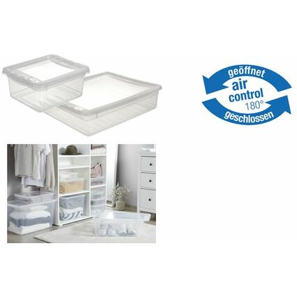 keeeper Aufbewahrungsbox "bea", 9 Liter, PP, transparent