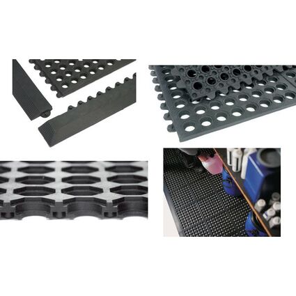 <small>miltex Arbeitsplatzmatte Yoga Octa Oil 900x900 mm schwarz (16031)</small>