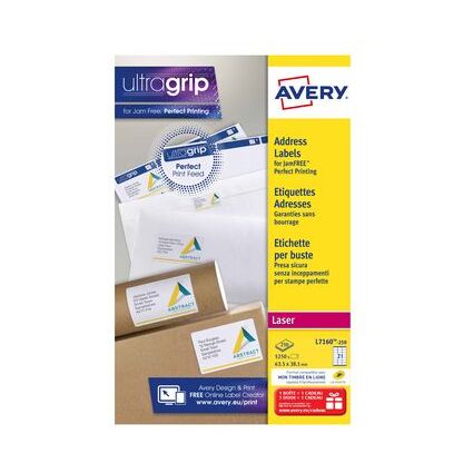 AVERY Etiquette d'adresse, 99,1 x 38,1 mm, blanc