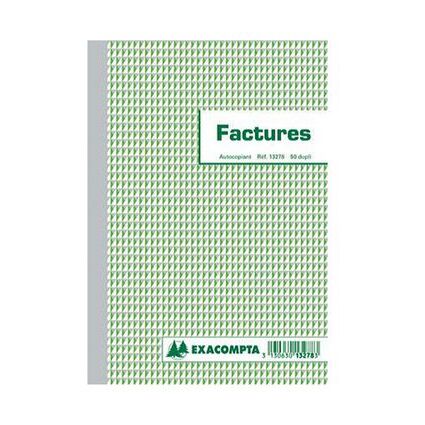 EXACOMPTA Manifold "Factures", 220 x 135 mm coll en tte