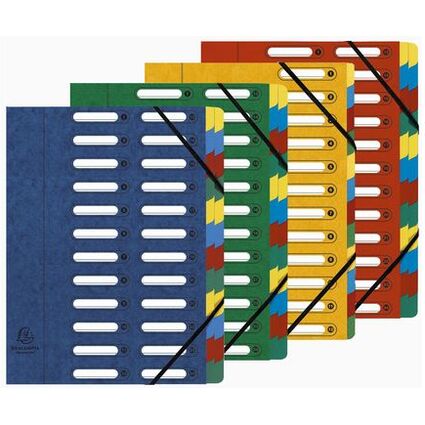 EXACOMPTA Ordnungsmappe Harmonika, Karton, 6 Fcher, farbig
