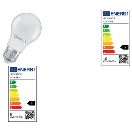 LEDVANCE LED-Lampe CLASSIC A, 4,9 Watt, E27, matt