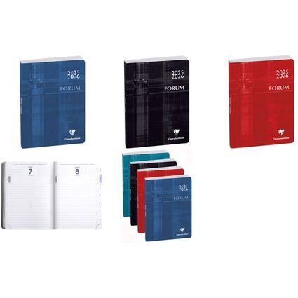 Clairefontaine Agenda scolaire FORUM, 2025/2026, rose