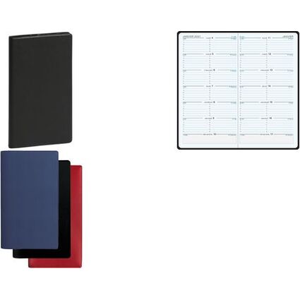 EXACOMPTA Taschenkalender SL 17, 2026, Barbara, schwarz