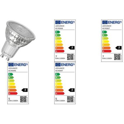 LEDVANCE LED-Lampe PAR16, 6,9 Watt, GU10 (830)