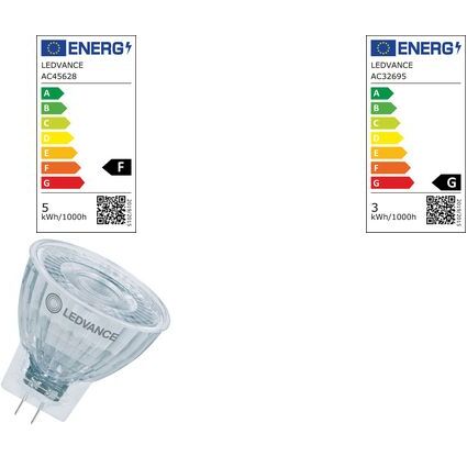 LEDVANCE LED-Lampe MR11, 2,5 Watt, GU4 (840)