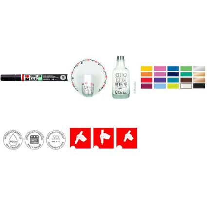 Marabu Marker "Porcelain & Glas Painter", silber