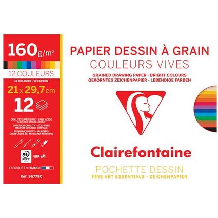 Clairefontaine Knstlerpapier " Grain", DIN A3