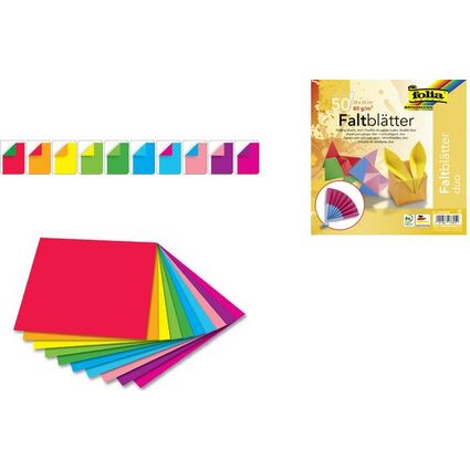 folia Faltbltter "DUO", 100 x 100 mm, 50 Blatt
