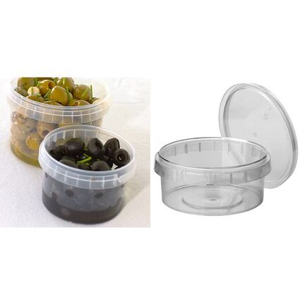 STARPAK Feinkost-Becher, rund, 300 ml, transparent