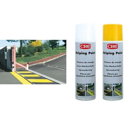 CRC STRIPING PAINT Markierfarbe, wei, 500 ml Spraydose